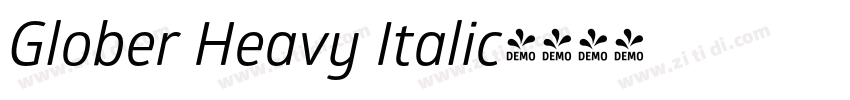 Glober Heavy Italic字体转换 Glober Heavy Italic字体转换